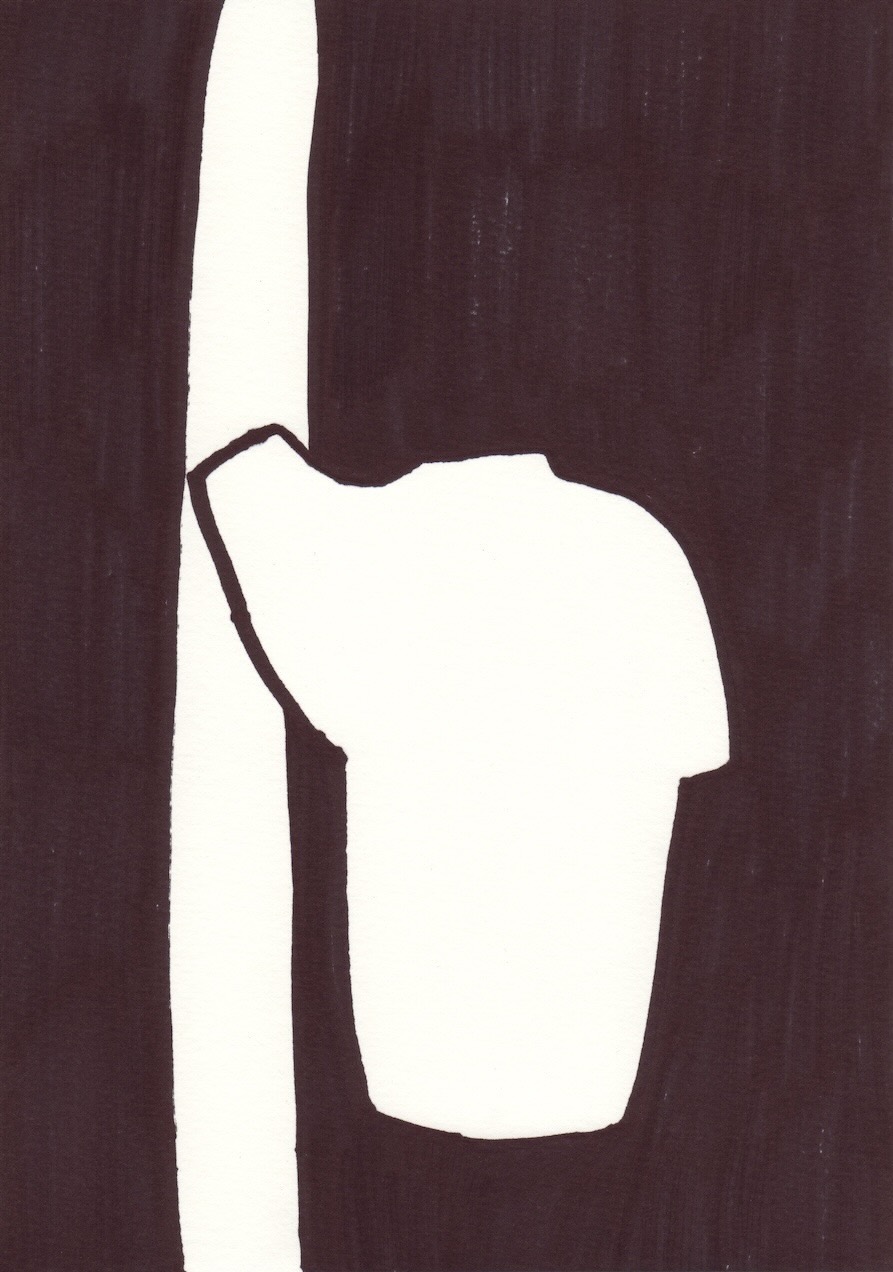 Drawings The Sticky Fingers: 24-part drawing series as a visual representation of trying to make
                        amber.